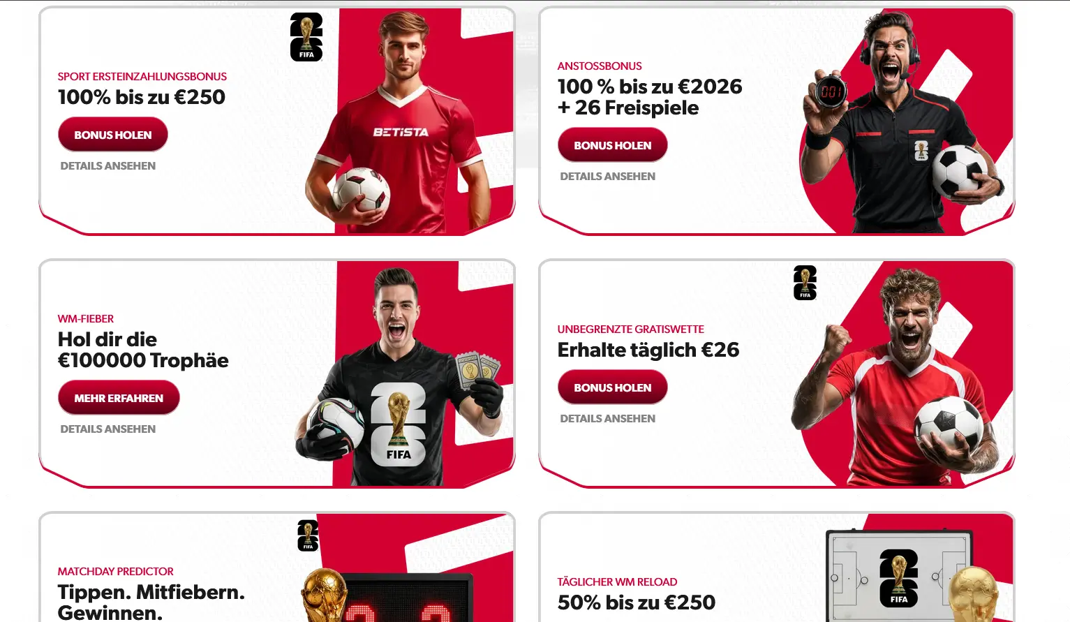 Betista Casino Bonus – Willkommenspaket bis zu 3.700 € und 100 Freispiele