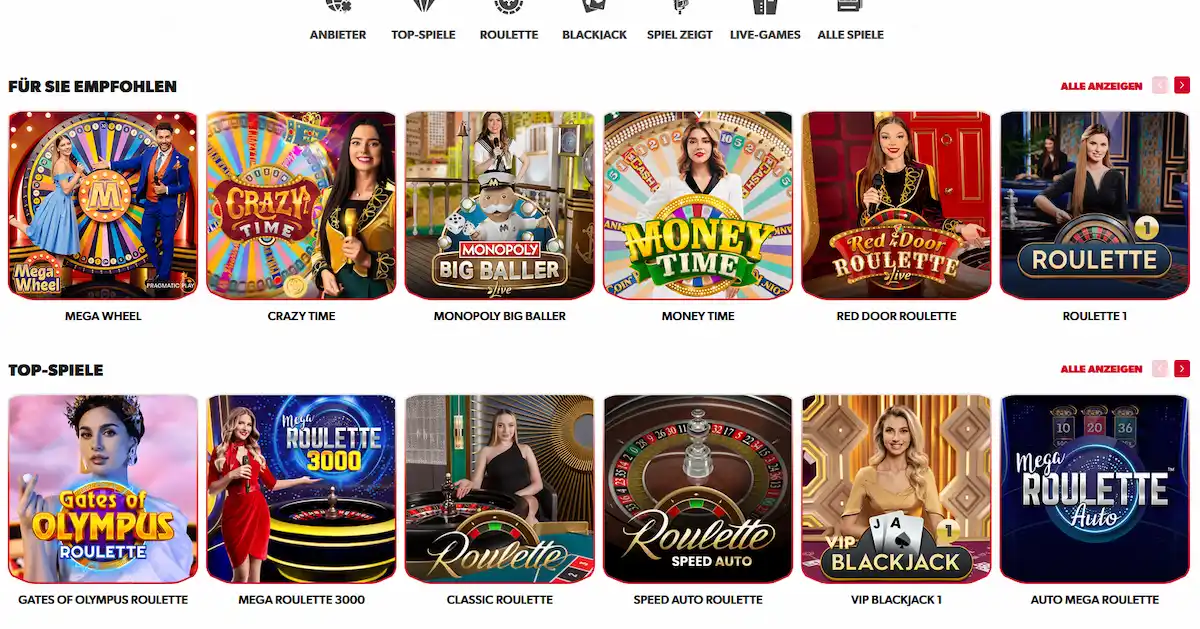 Betista Casino Live Casino – Roulette und Blackjack mit echten Dealern